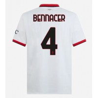 Camiseta AC Milan Ismael Bennacer #4 Segunda Equipación Replica 2024-25 mangas cortas